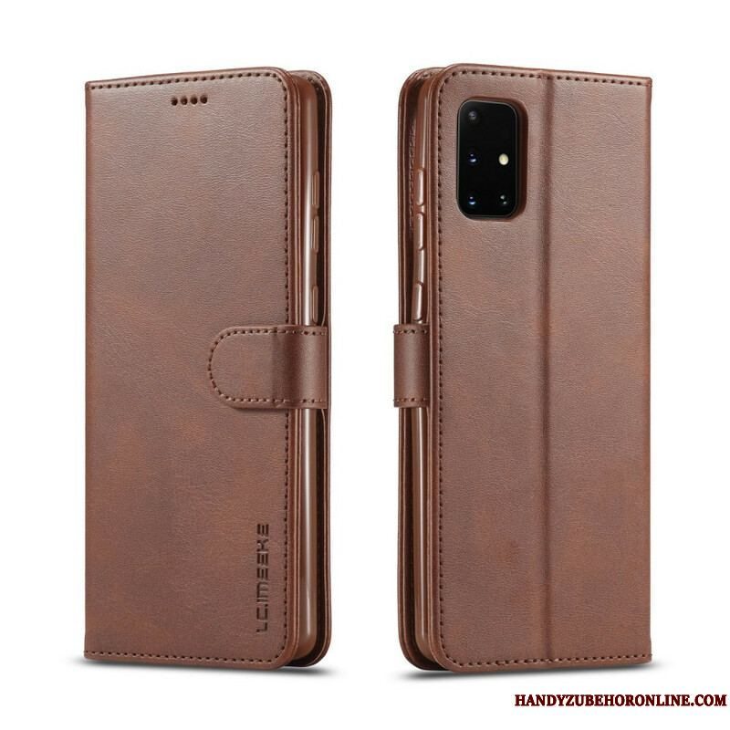 Flip Cover Samsung Galaxy A51 5G Lc.imeeke Lædereffekt