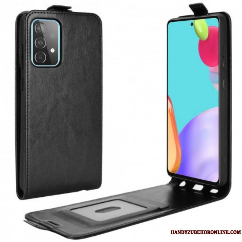 Flip Cover Samsung Galaxy A52 4G / A52 5G / A52s 5G Læder Cover Lodret Klap I Lædereffekt