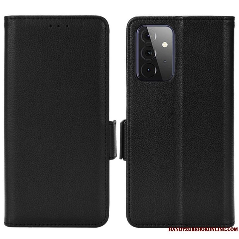 Flip Cover Samsung Galaxy A53 5G Læder Cover Flap Dobbelt Nye Farver