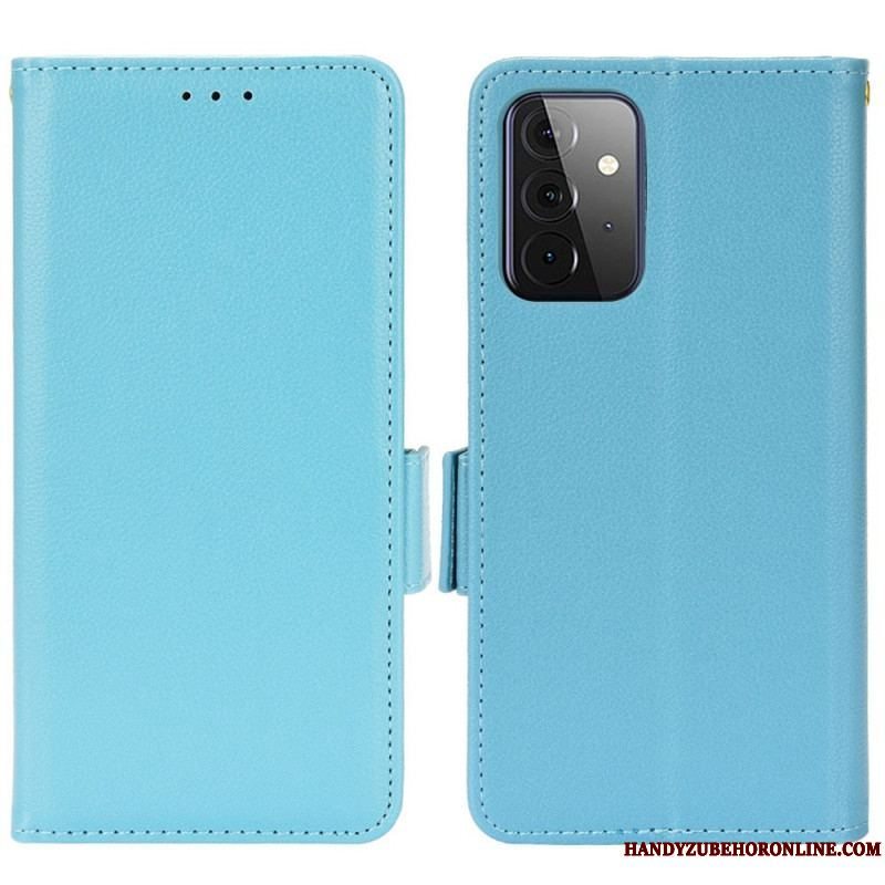 Flip Cover Samsung Galaxy A53 5G Læder Cover Flap Dobbelt Nye Farver