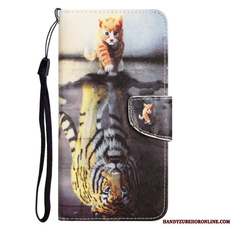 Flip Cover Samsung Galaxy A53 5G Med Snor Kun Thong Cats