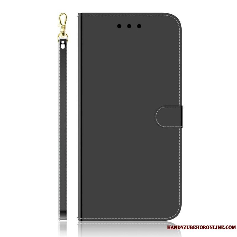 Flip Cover Samsung Galaxy A53 5G Spejlcover I Imiteret Læder