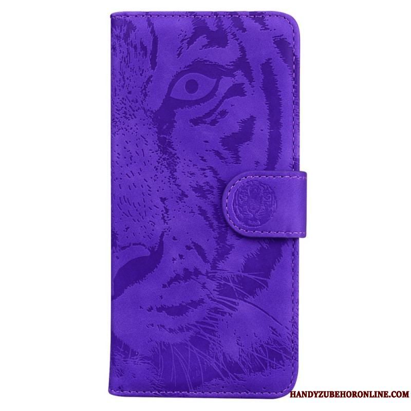 Flip Cover Samsung Galaxy A53 5G Tiger Fodaftryk