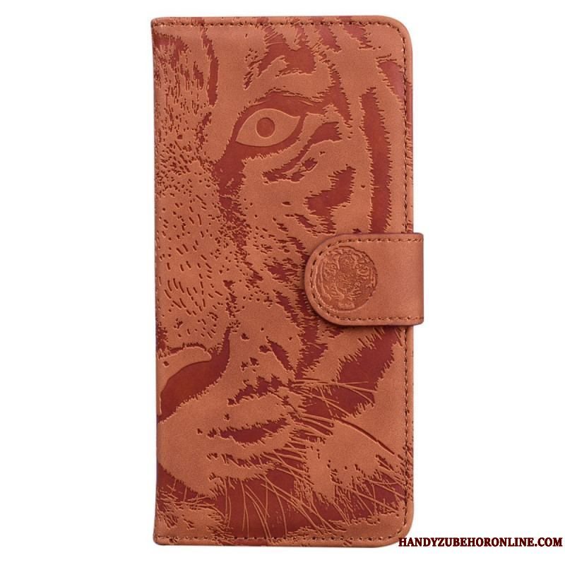 Flip Cover Samsung Galaxy A53 5G Tiger Fodaftryk