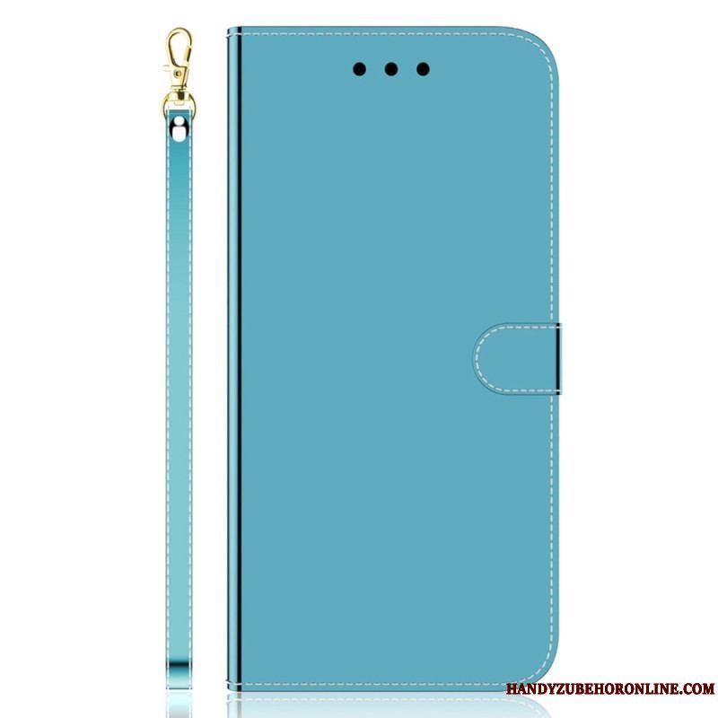 Flip Cover Samsung Galaxy A54 5G Spejl Og Snor