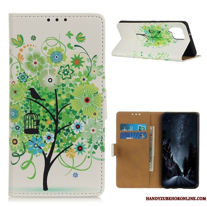 Flip Cover Samsung Galaxy M12 / A12 Blomstrende Træ