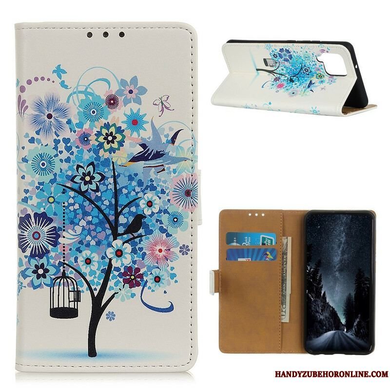 Flip Cover Samsung Galaxy M12 / A12 Blomstrende Træ