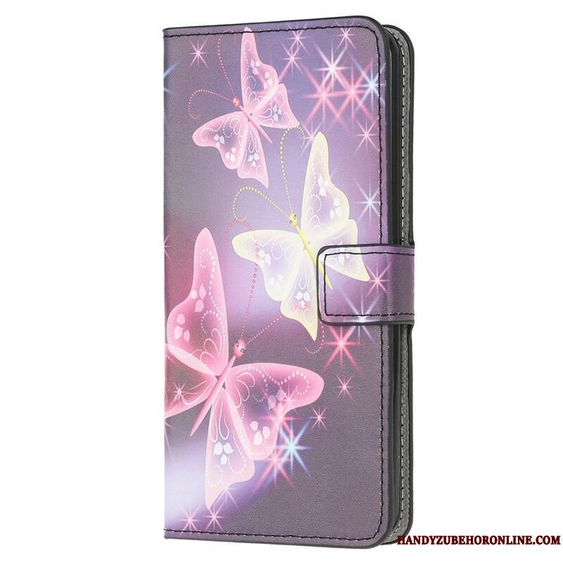 Flip Cover Samsung Galaxy M12 / A12 Kongelig Sommerfugl