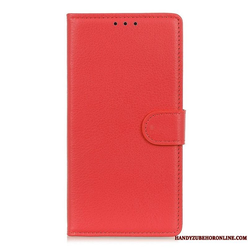 Flip Cover Samsung Galaxy M12 / A12 Traditionelt Litchi