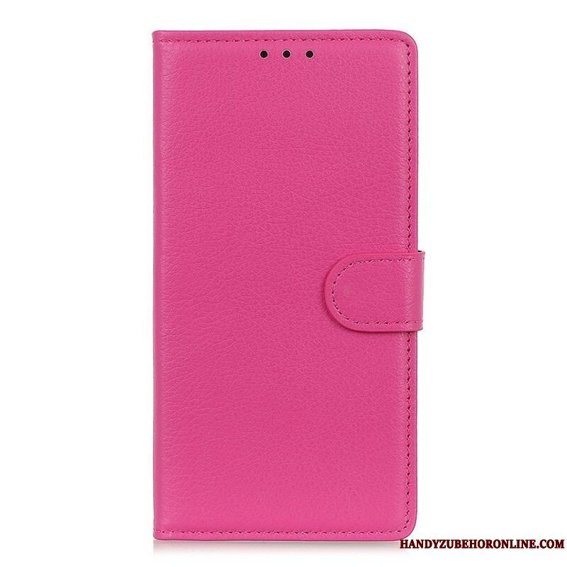 Flip Cover Samsung Galaxy M12 / A12 Traditionelt Litchi