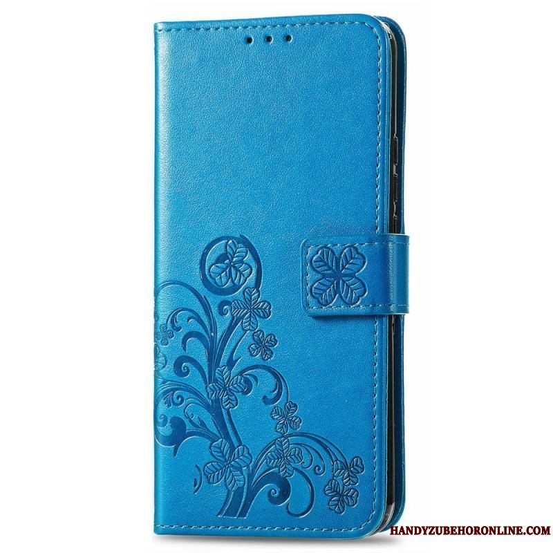 Flip Cover Samsung Galaxy M13 Blomster Med Rem