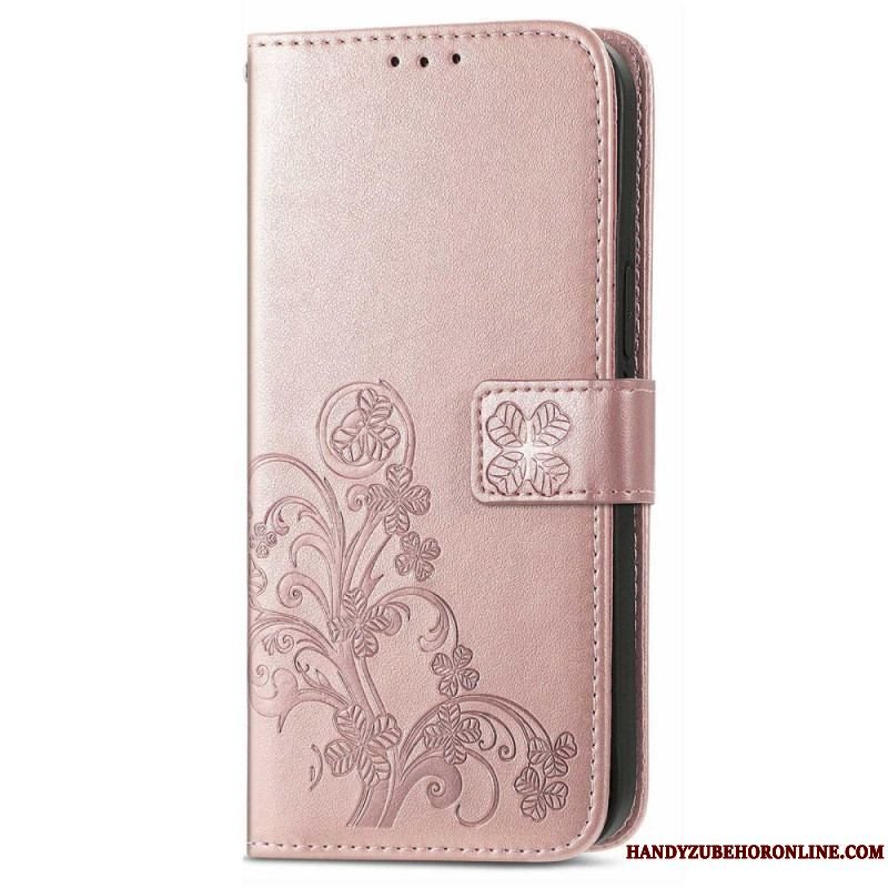 Flip Cover Samsung Galaxy M13 Blomster Med Rem