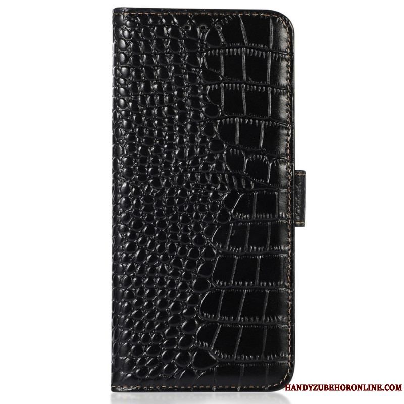 Flip Cover Samsung Galaxy M13 Crocodile Style Rfid