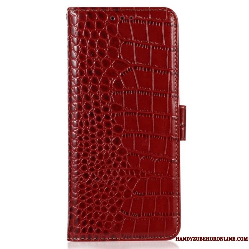 Flip Cover Samsung Galaxy M13 Crocodile Style Rfid