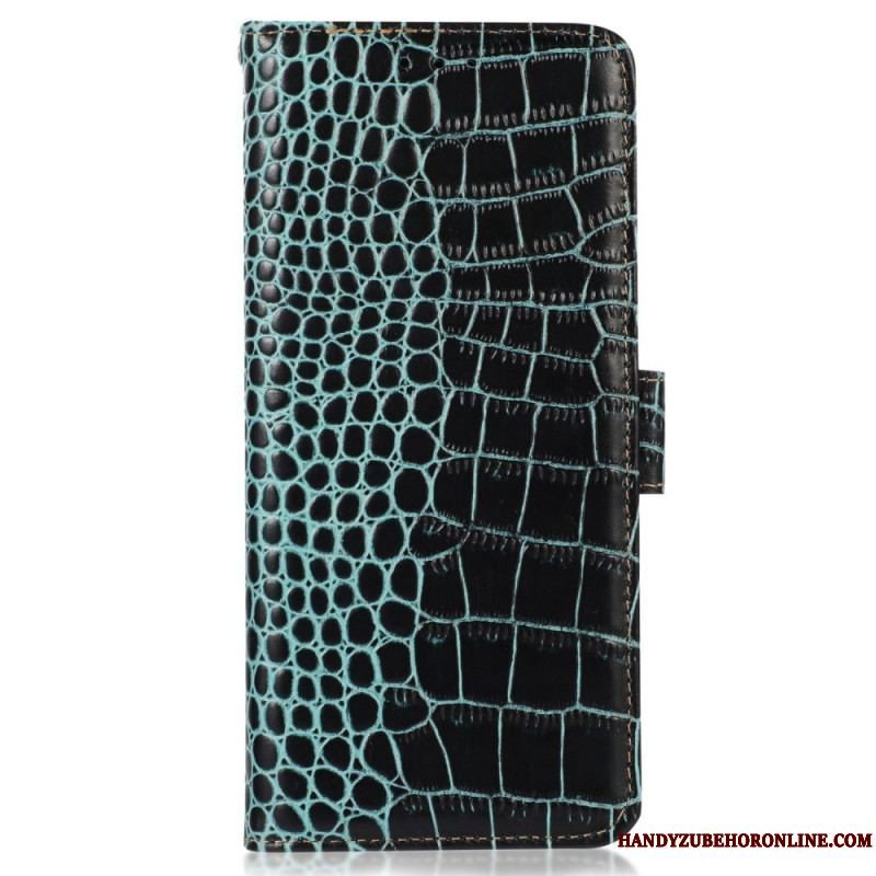 Flip Cover Samsung Galaxy M13 Crocodile Style Rfid