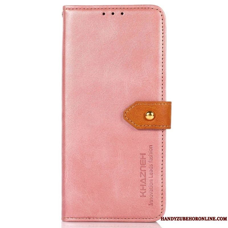 Flip Cover Samsung Galaxy M13 Gyldne Lås Khazneh