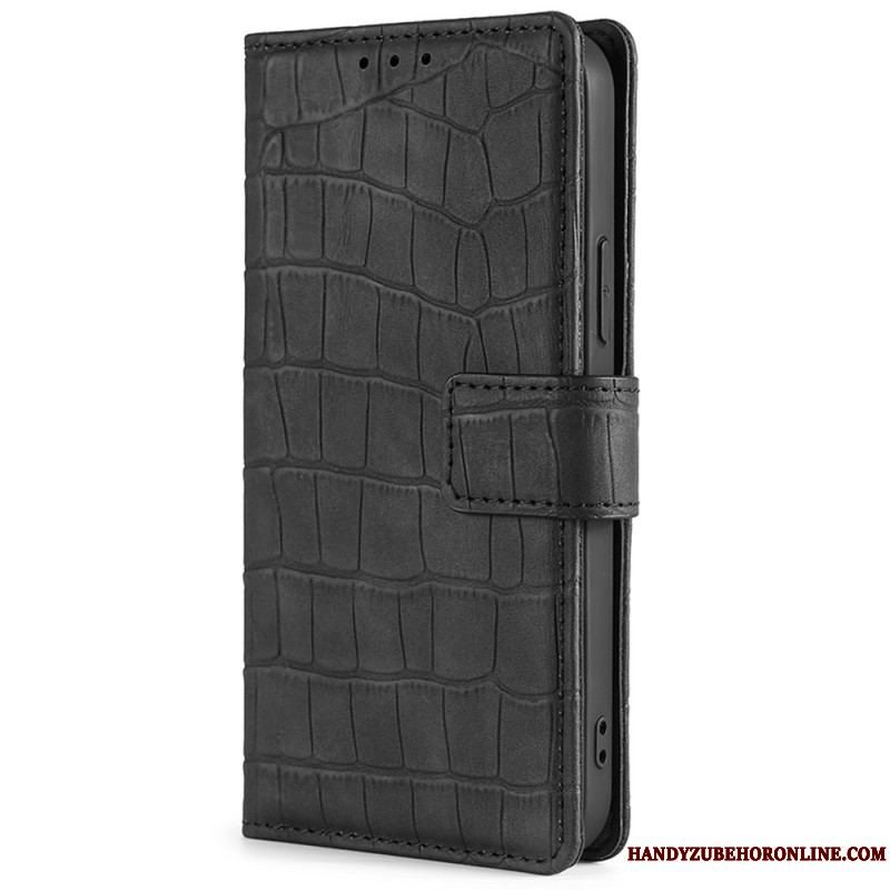 Flip Cover Samsung Galaxy M13 Krokodillehudstil