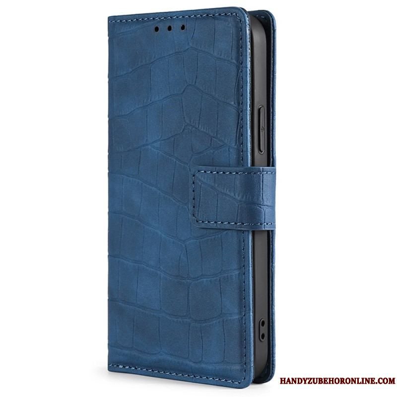 Flip Cover Samsung Galaxy M13 Krokodillehudstil