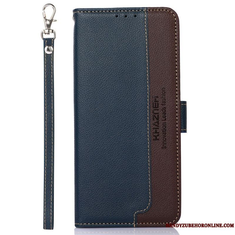 Flip Cover Samsung Galaxy M13 Lychee Style Rfid Khazneh