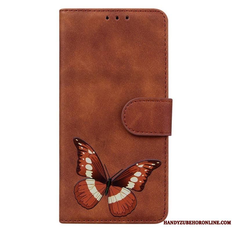 Flip Cover Samsung Galaxy M13 Sommerfugl