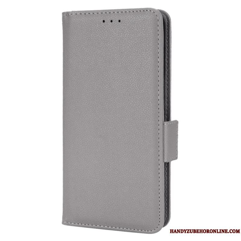 Flip Cover Samsung Galaxy M23 5G Lychee Læder Stil