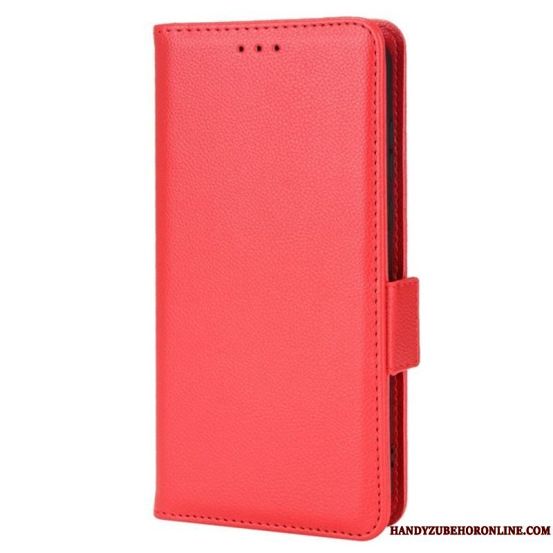 Flip Cover Samsung Galaxy M23 5G Lychee Læder Stil