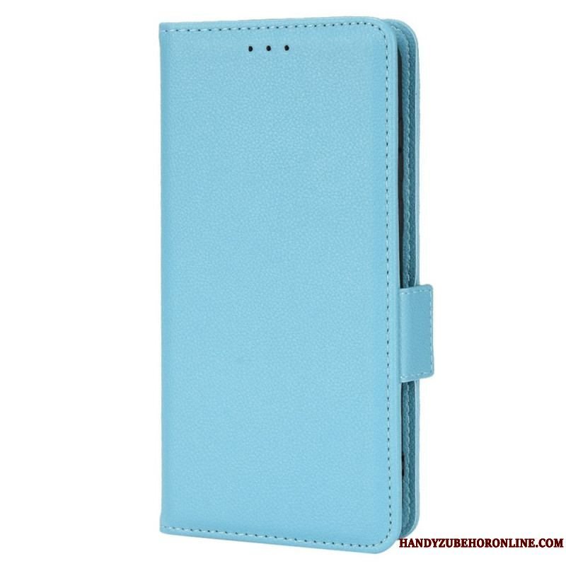 Flip Cover Samsung Galaxy M23 5G Lychee Læder Stil