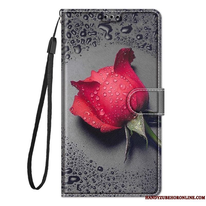 Flip Cover Samsung Galaxy M23 5G Roser Med Snor