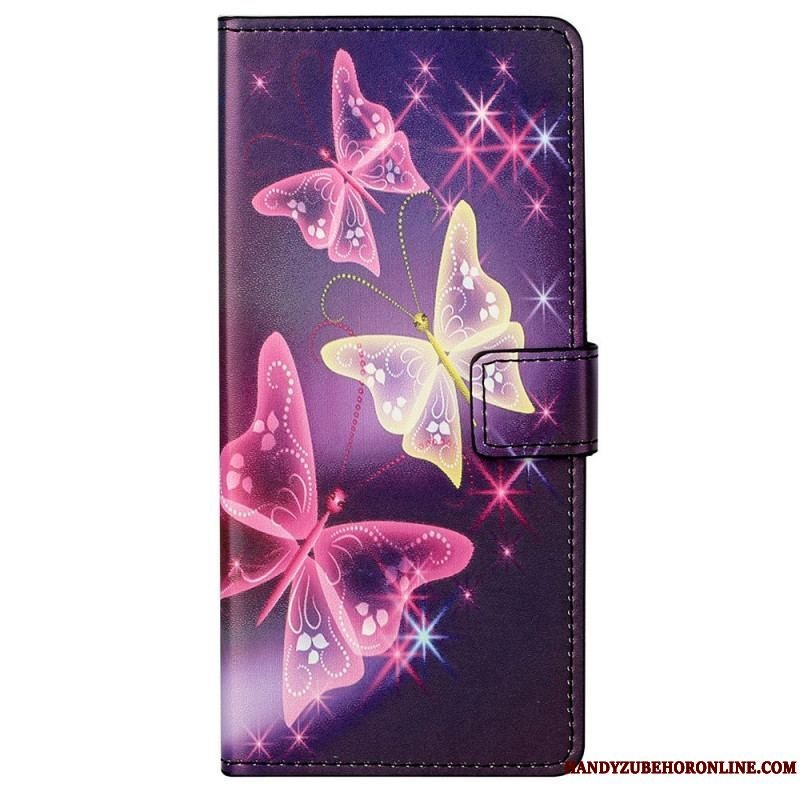 Flip Cover Samsung Galaxy M23 5G Sommerfugle Sommerfugle