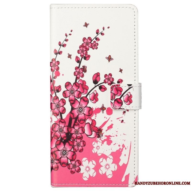 Flip Cover Samsung Galaxy M23 5G Tropiske Blomster