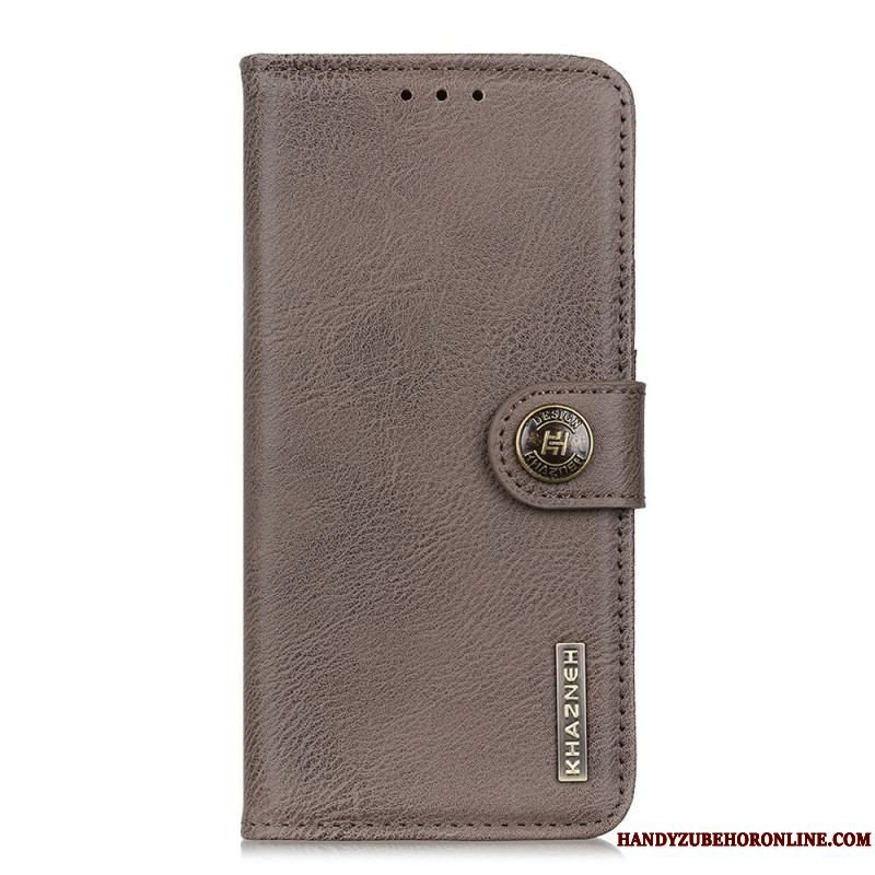 Flip Cover Samsung Galaxy M32 Imiteret Læder Khazneh