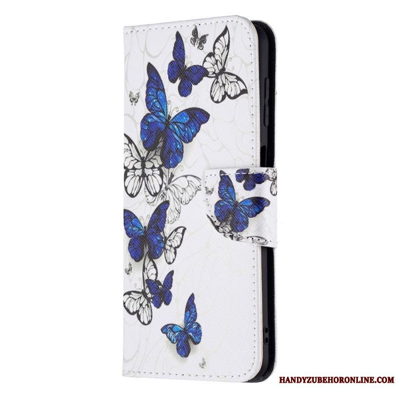 Flip Cover Samsung Galaxy M32 Sommerfugle Konger