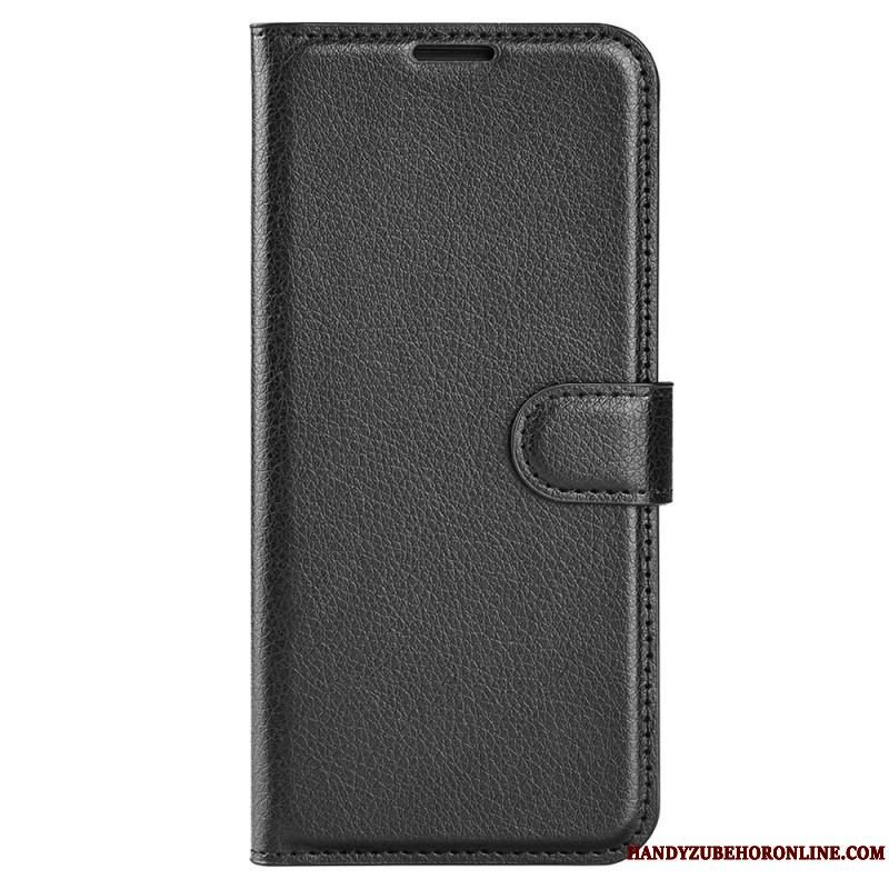 Flip Cover Samsung Galaxy M33 5G Lychee Læder Stil