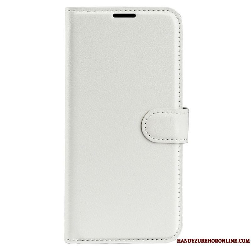 Flip Cover Samsung Galaxy M33 5G Lychee Læder Stil