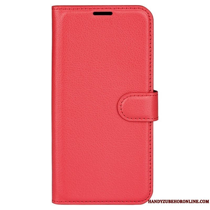 Flip Cover Samsung Galaxy M33 5G Lychee Læder Stil