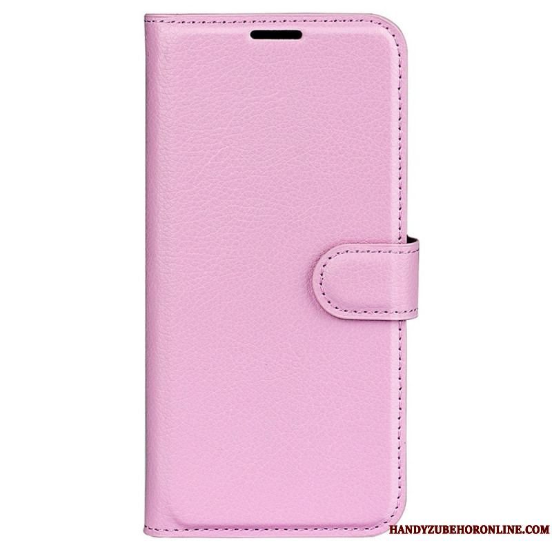 Flip Cover Samsung Galaxy M33 5G Lychee Læder Stil