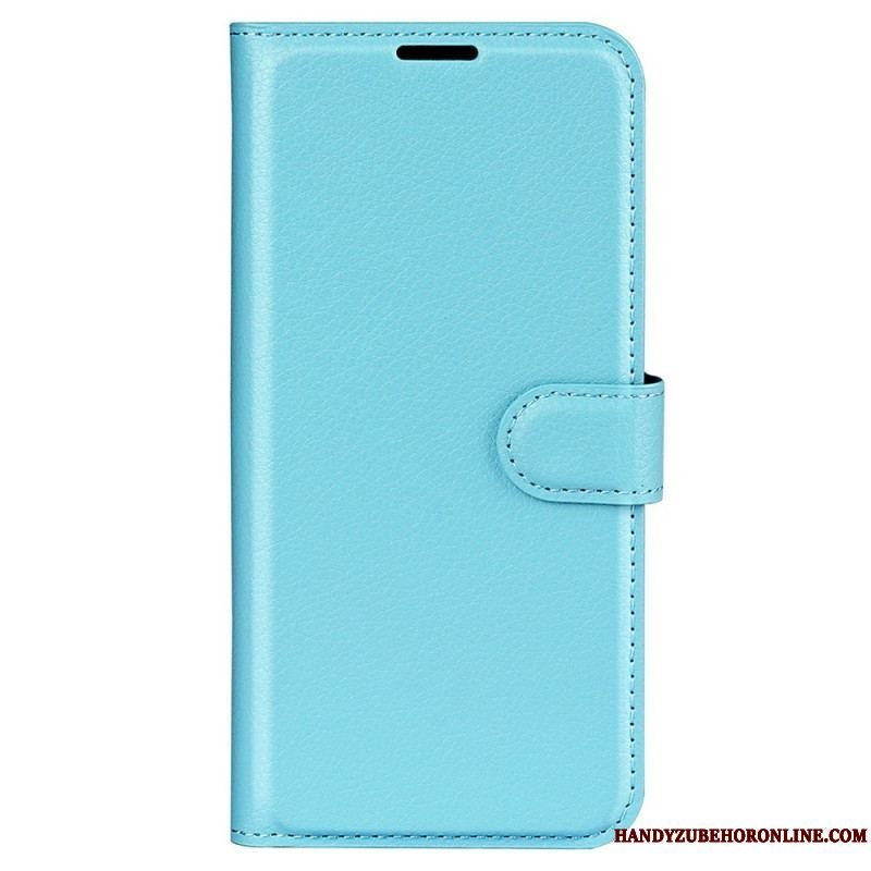 Flip Cover Samsung Galaxy M33 5G Lychee Læder Stil