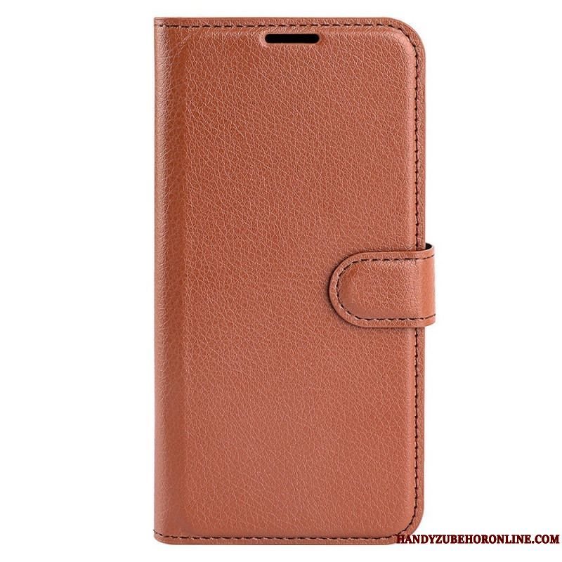 Flip Cover Samsung Galaxy M33 5G Lychee Læder Stil