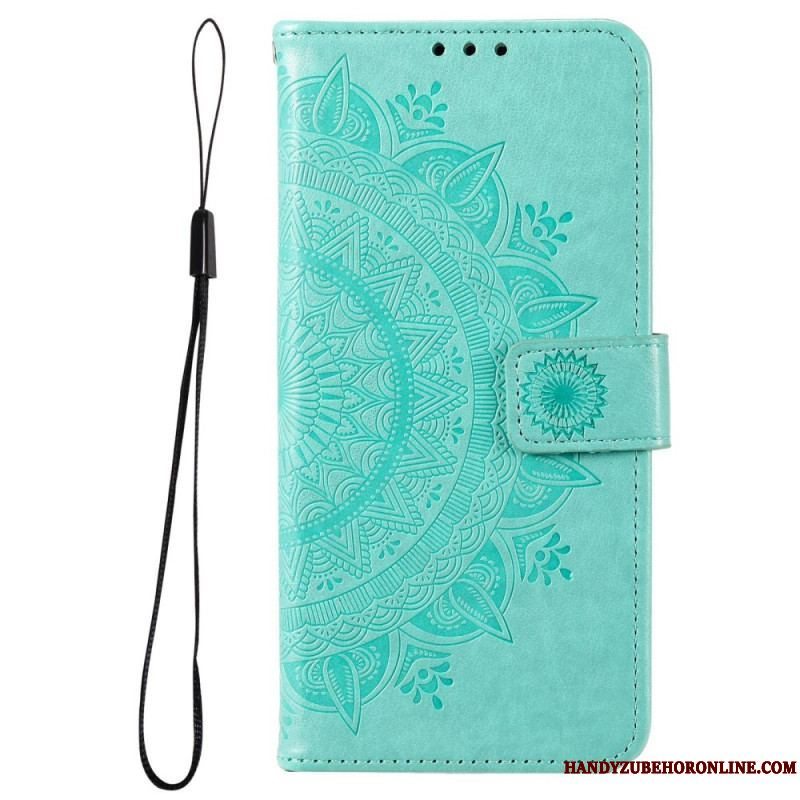 Flip Cover Samsung Galaxy M33 5G Med Snor Strappy Sun Mandala