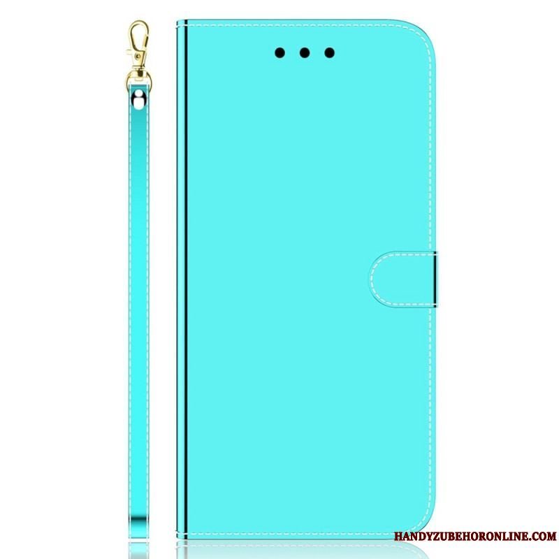 Flip Cover Samsung Galaxy M33 5G Spejl Og Snor