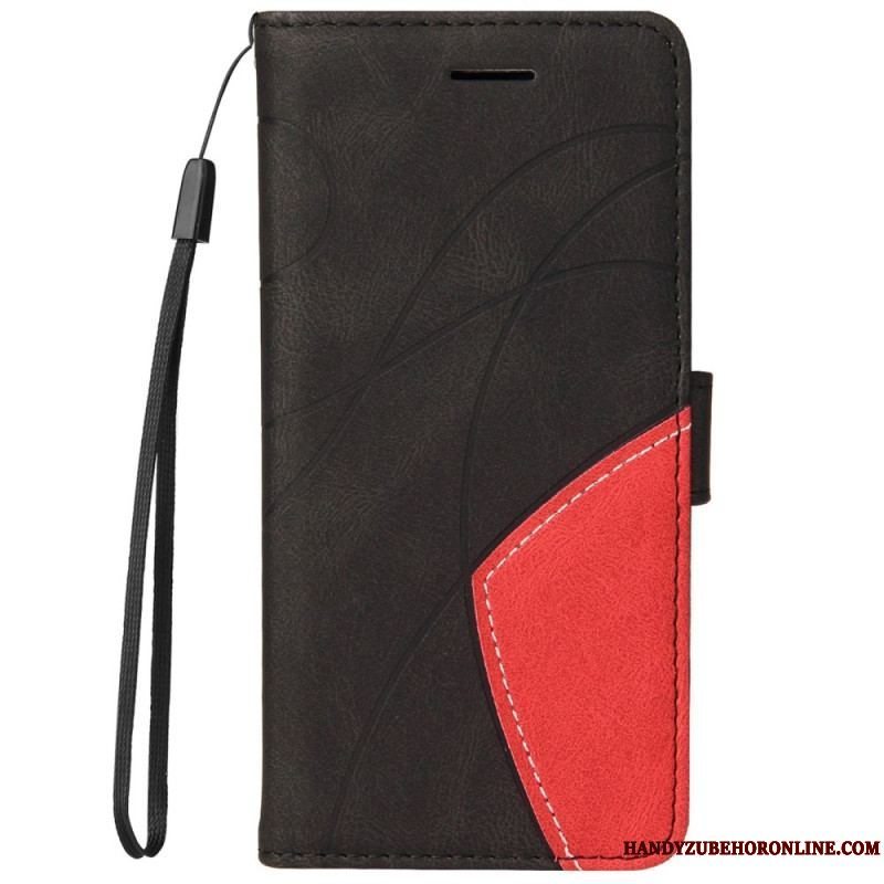 Flip Cover Samsung Galaxy M52 5G Med Snor Lanyard Ink Line