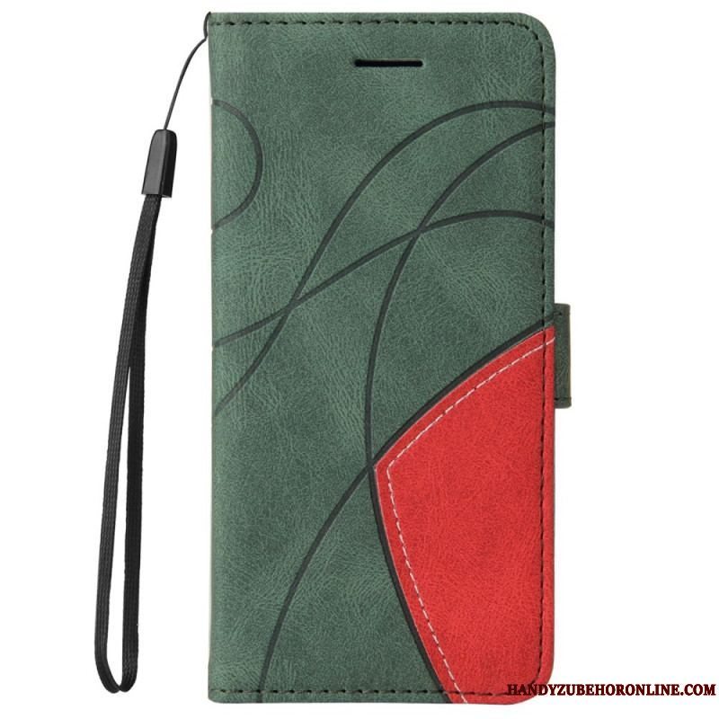 Flip Cover Samsung Galaxy M52 5G Med Snor Lanyard Ink Line