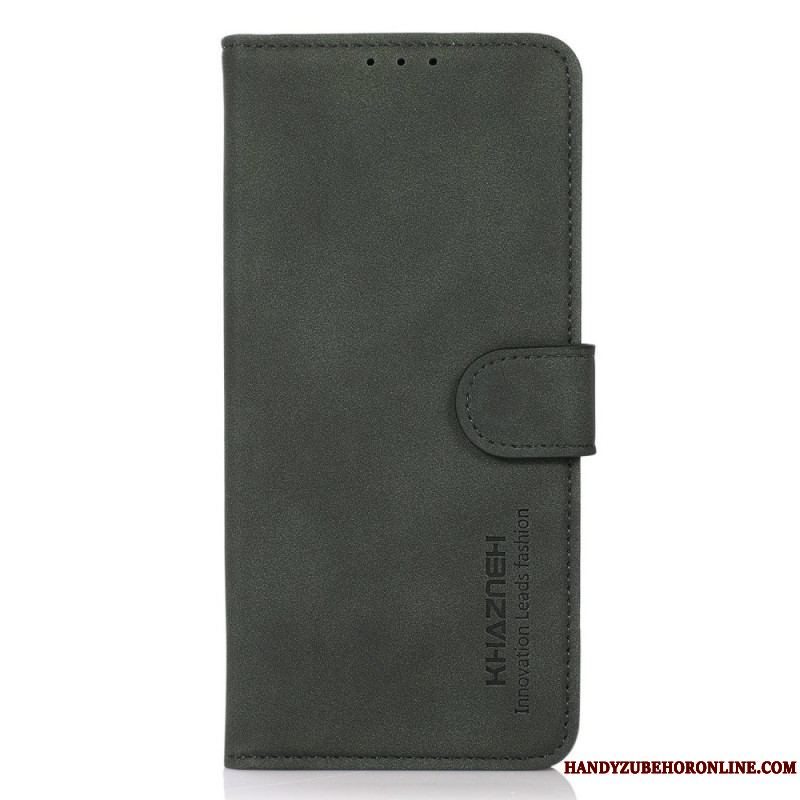 Flip Cover Samsung Galaxy M53 5G Imiteret Læder Khazneh