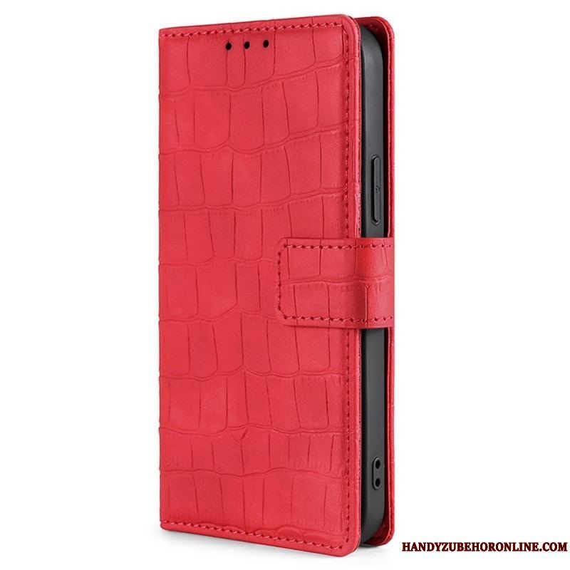 Flip Cover Samsung Galaxy M53 5G Krokodillehudstil