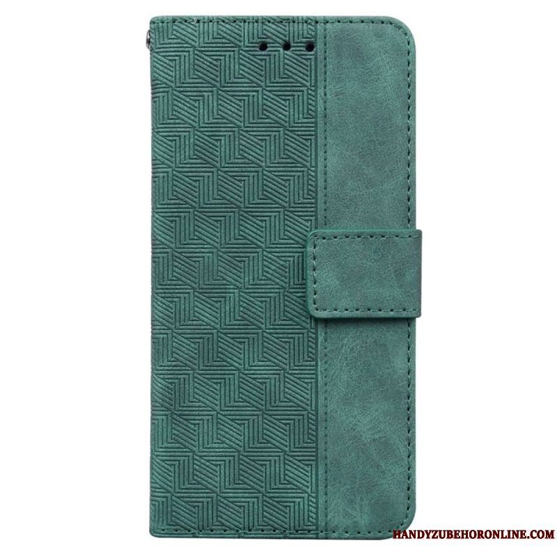 Flip Cover Samsung Galaxy M53 5G Med Snor Strappy Mønster