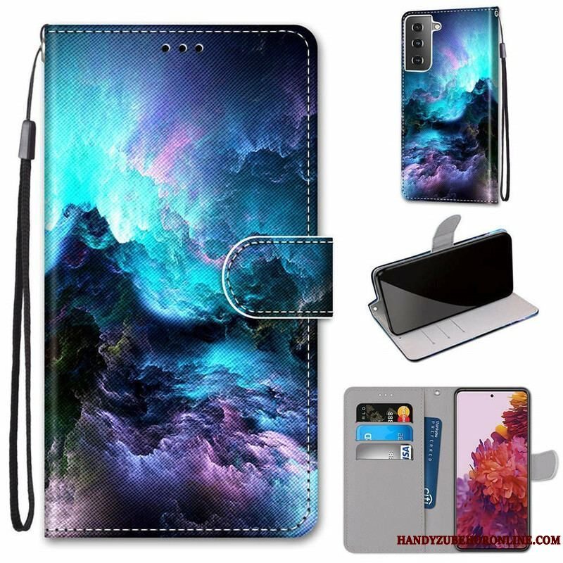 Flip Cover Samsung Galaxy S21 5G Mystisk Natur