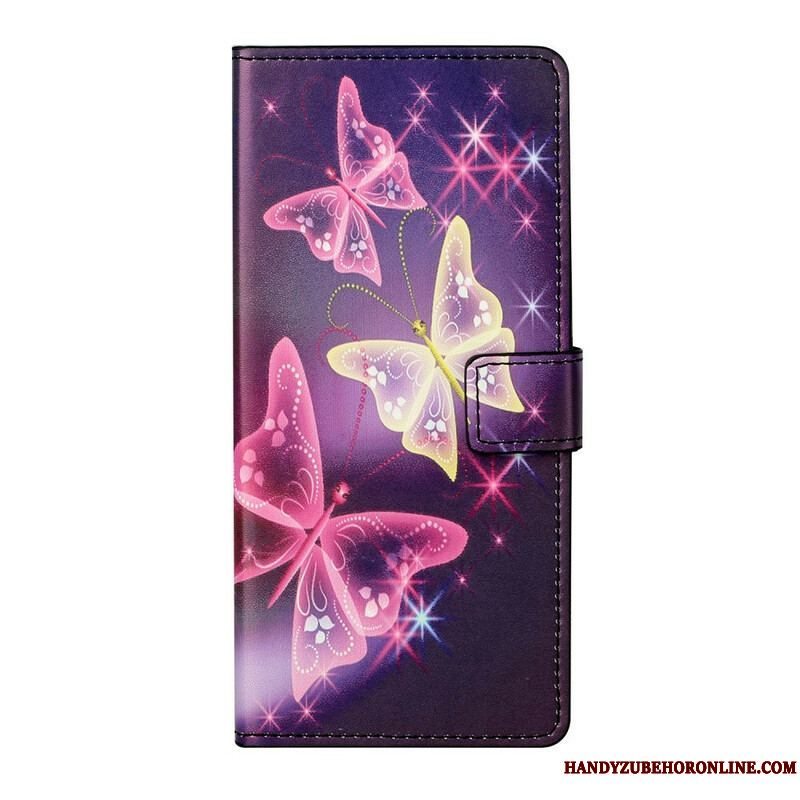 Flip Cover Samsung Galaxy S21 5G Sommerfugle