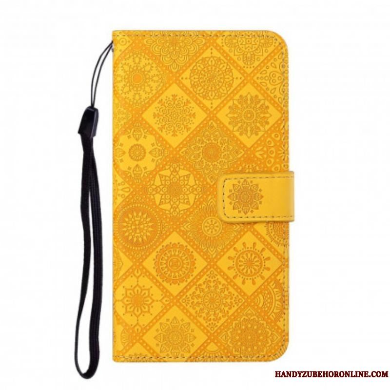 Flip Cover Samsung Galaxy S21 5G Tapestry Mønster