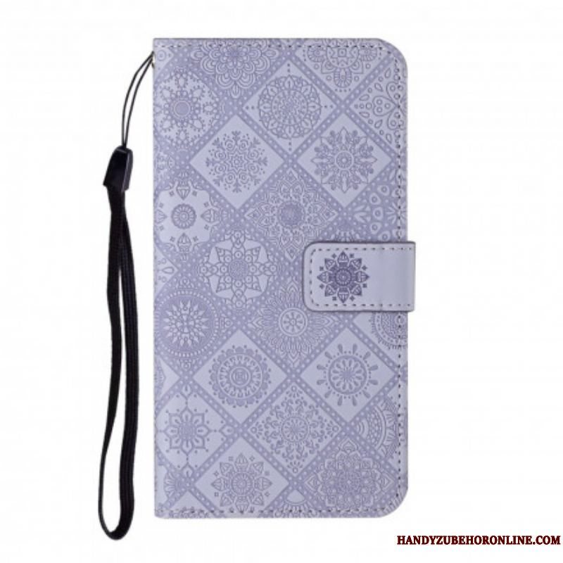 Flip Cover Samsung Galaxy S21 5G Tapestry Mønster