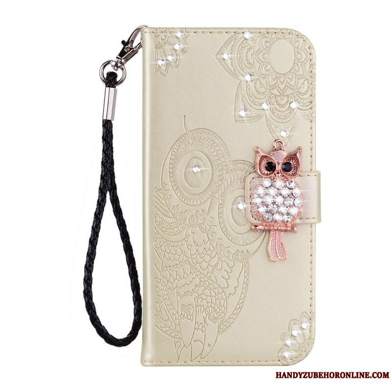 Flip Cover Samsung Galaxy S21 5G Ugle Mandala Og Charm